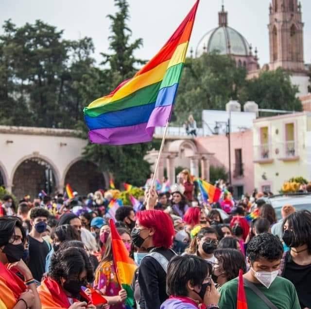 Crowds gather for the annual Marcha Del Orgullo in Zacatecas