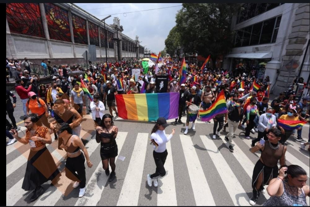 La marcha de orgullo en Toluca, Estado de México, en 2022