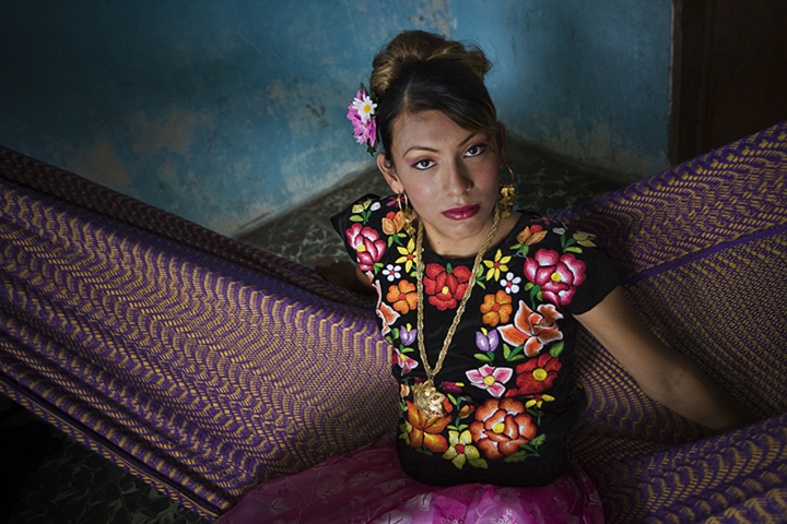 In Oaxaca state, the Zapotec culture has a tradition of Muxes, men who 
				dress like women, or dress like men but have male lovers and hold traditionally female jobs